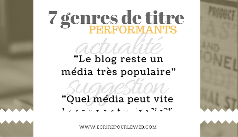 7 genres de titres performants